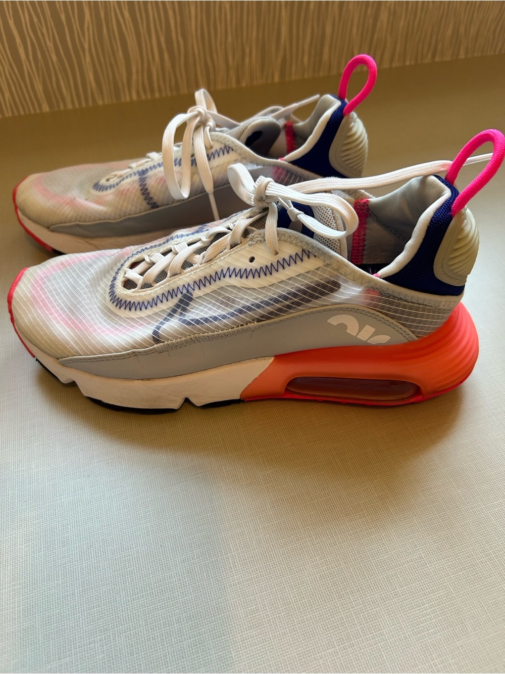 Nike AirMax 2090 with Pink and Navy Accents.Size 6.5